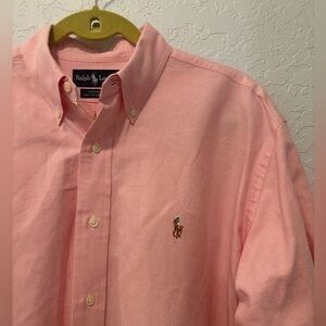 Ralph Lauren Casual Pink Button Down Shirt L
